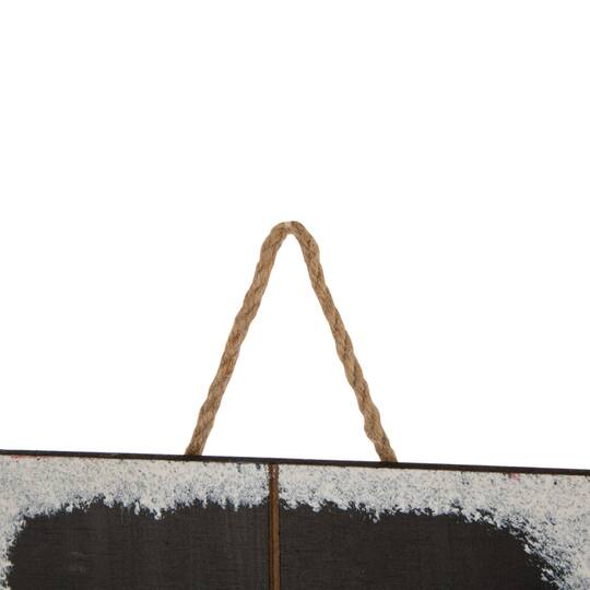 Glitzhome® 42" Be Merry Wooden Snowman Porch Sign